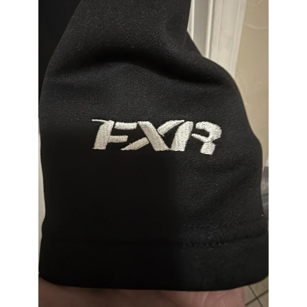 FXR Racing Boon‎ Docker Full Zip Jacket L Black Orange Snowmobile Ski Snowboard